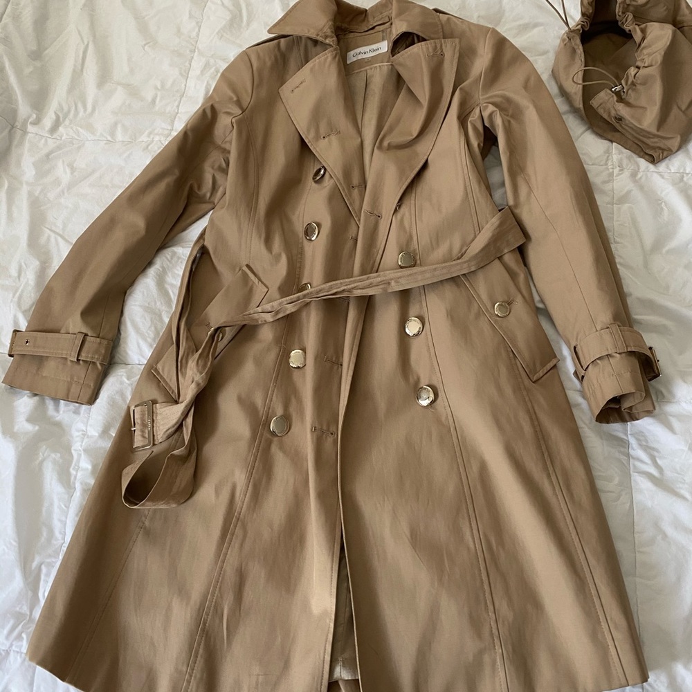 Calvin Klein Trench with removable hood